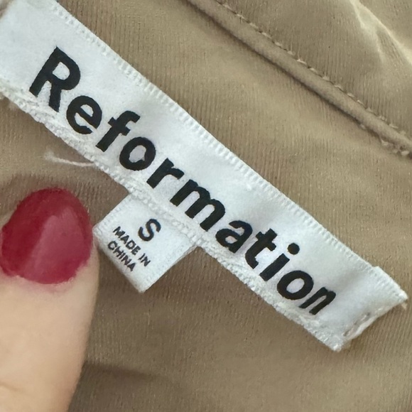 Reformation Tan Trench Coat - Picture 3 of 6